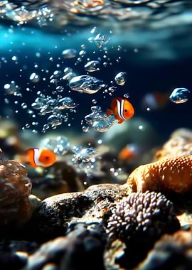 Clownfish Underwater