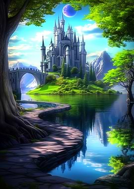 Fantasy Castle Landscape