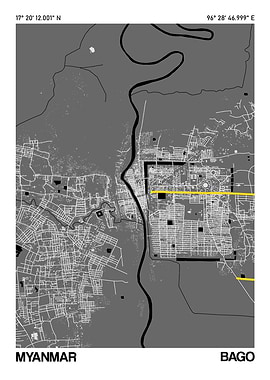 Bago City Street Map