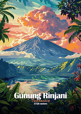 Gunung Rinjani, Indonesia