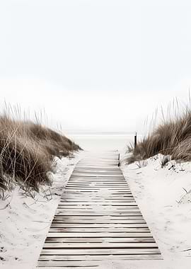 Wooden Path to the Beach