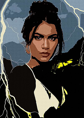 Woman with Lightning