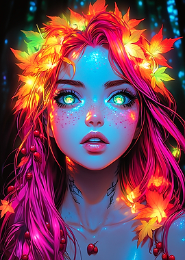 Glowing Autumn Fairy