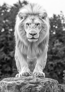 White Lion Portrait