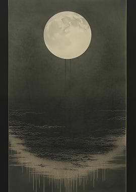 Full Moon Abstract Art