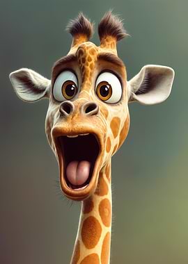 Surprised Giraffe