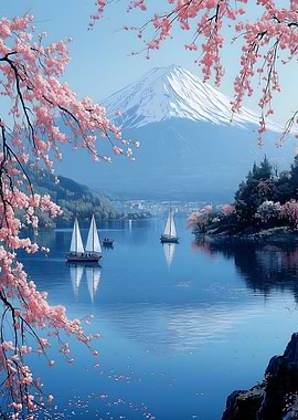 Mount Fuji & Cherry Blossoms
