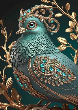 Ornate Jeweled Dove