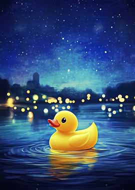 Rubber Duck Night Sky