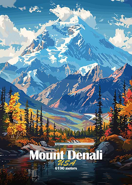 Mount Denali Landscape
