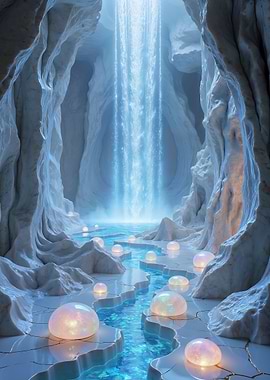 Crystal Cave Waterfall
