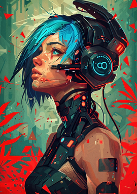 Cyberpunk Female Portrait