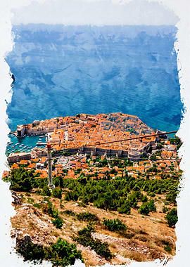 Aerial View of Dubrovnik