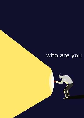 Who Are You? Minimalist Poster