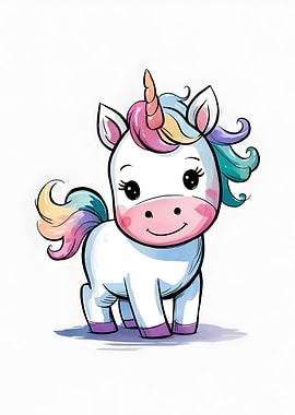 Cute Rainbow Unicorn