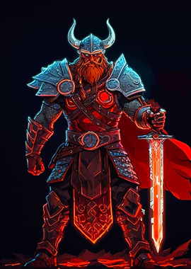 Viking Warrior with Sword