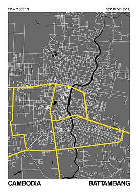 Battambang City Map
