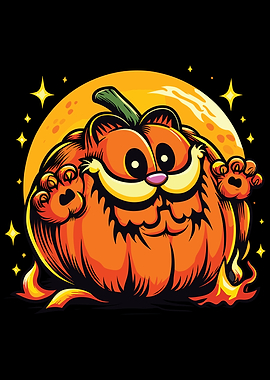 Garfield Pumpkin Halloween