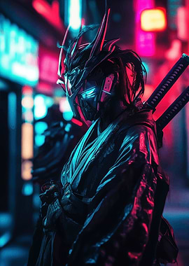 Cyberpunk Samurai