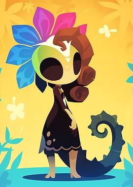 Floral Fantasy Character