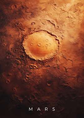 Mars Martian Impact Crater