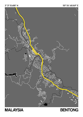 Bentong City Street Map