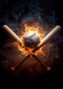 Baseball on Fire
