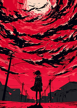 Red Sky, Lonely Figure