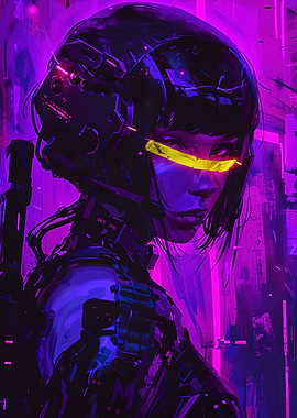 Cyberpunk Female Warrior