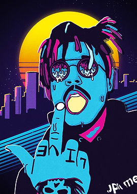 Juice Wrld Retro Art