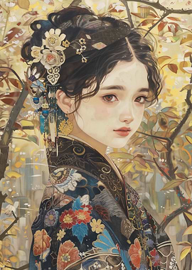 Japanese Woman in Kimono