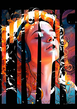 Woman Listening to Music