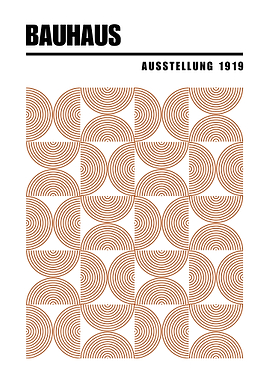 Bauhaus Geometric Poster
