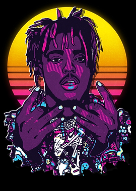 Juice Wrld Retro Portrait