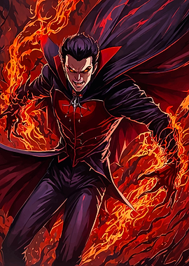 Vampire Lord in Flames