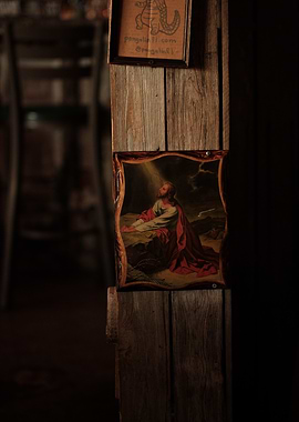 Jesus Praying Painting