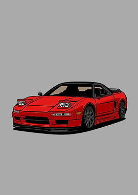 Red Honda NSX