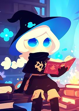 Young Witch Reading
