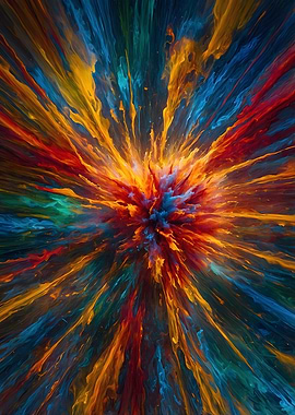 Abstract Color Explosion