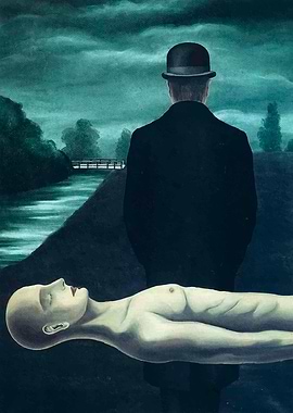Rene Magritte.The musings of the solitary walker