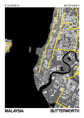 Butterworth, Malaysia Map