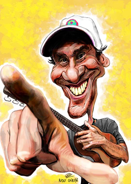 Caricature of a Musician