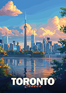 Toronto Skyline Sunset