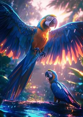 Blue and Gold Macaws
