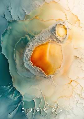 Europa Frozen Crust Jupiter Moon