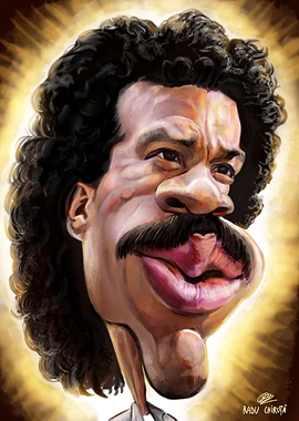 Caricature of Lionel Richie
