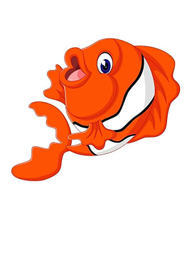 Cartoon Orange Fish