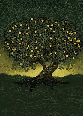 Tree with Starry Olives