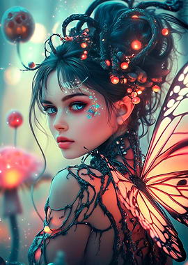 Fairy with Butterfly Wings