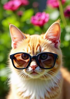 Cool Cat in Sunglasses